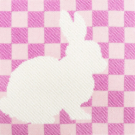 Bunny Stencil - Pink Kit Kits Two Sisters Needlepoint 