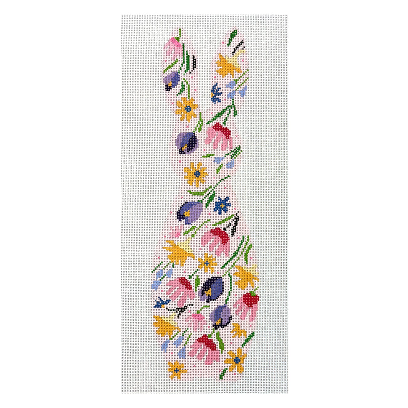 Bunny   Tulips and Jonquils Painted Canvas Blueberry Point Canvas 
