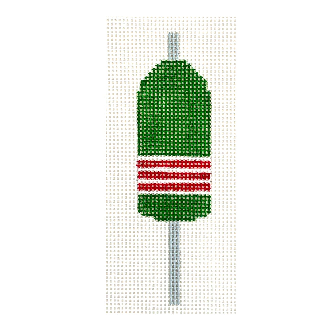 Buoy in Green Painted Canvas The Plum Stitchery  - 1