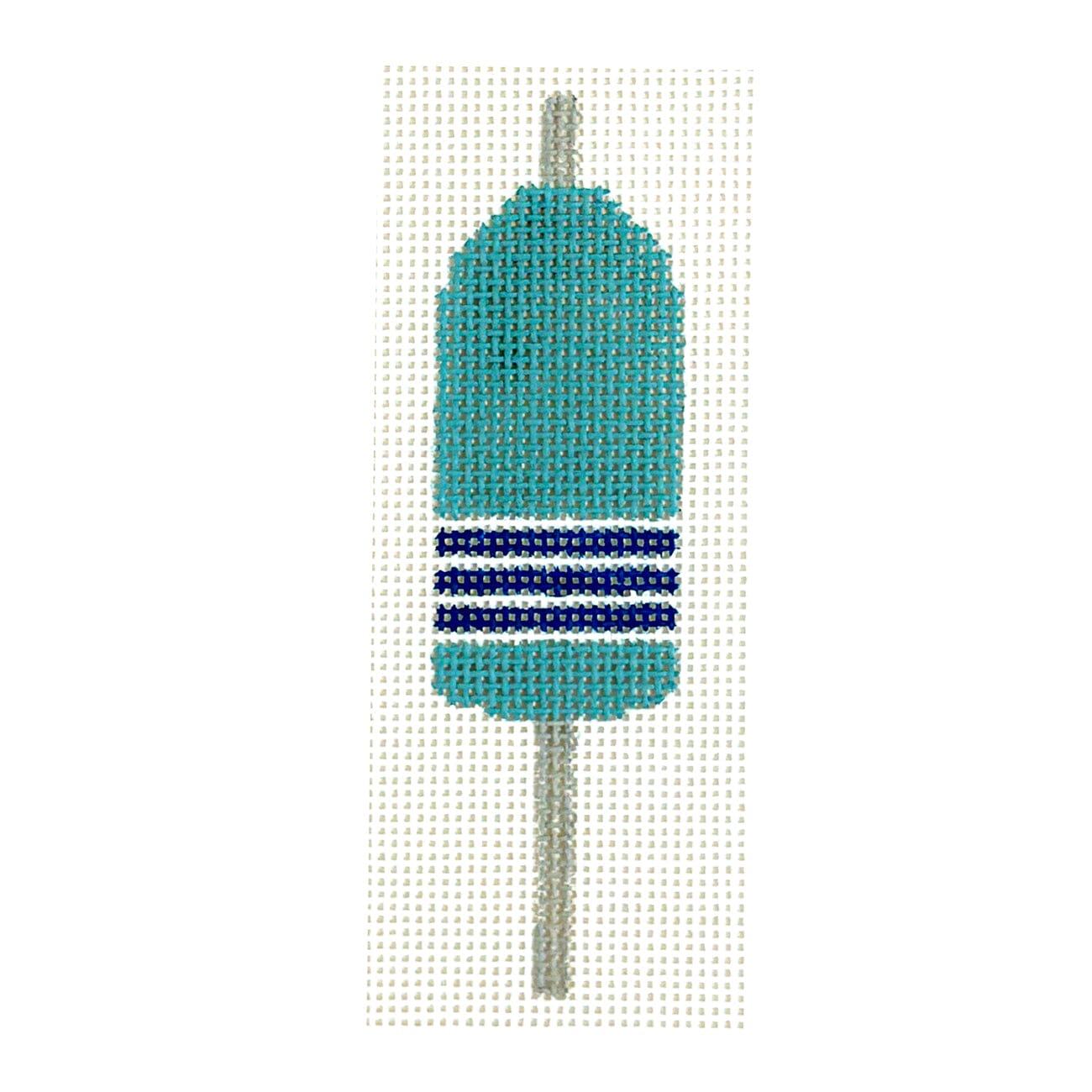 Buoy in Sea Blue Painted Canvas The Plum Stitchery  - 1