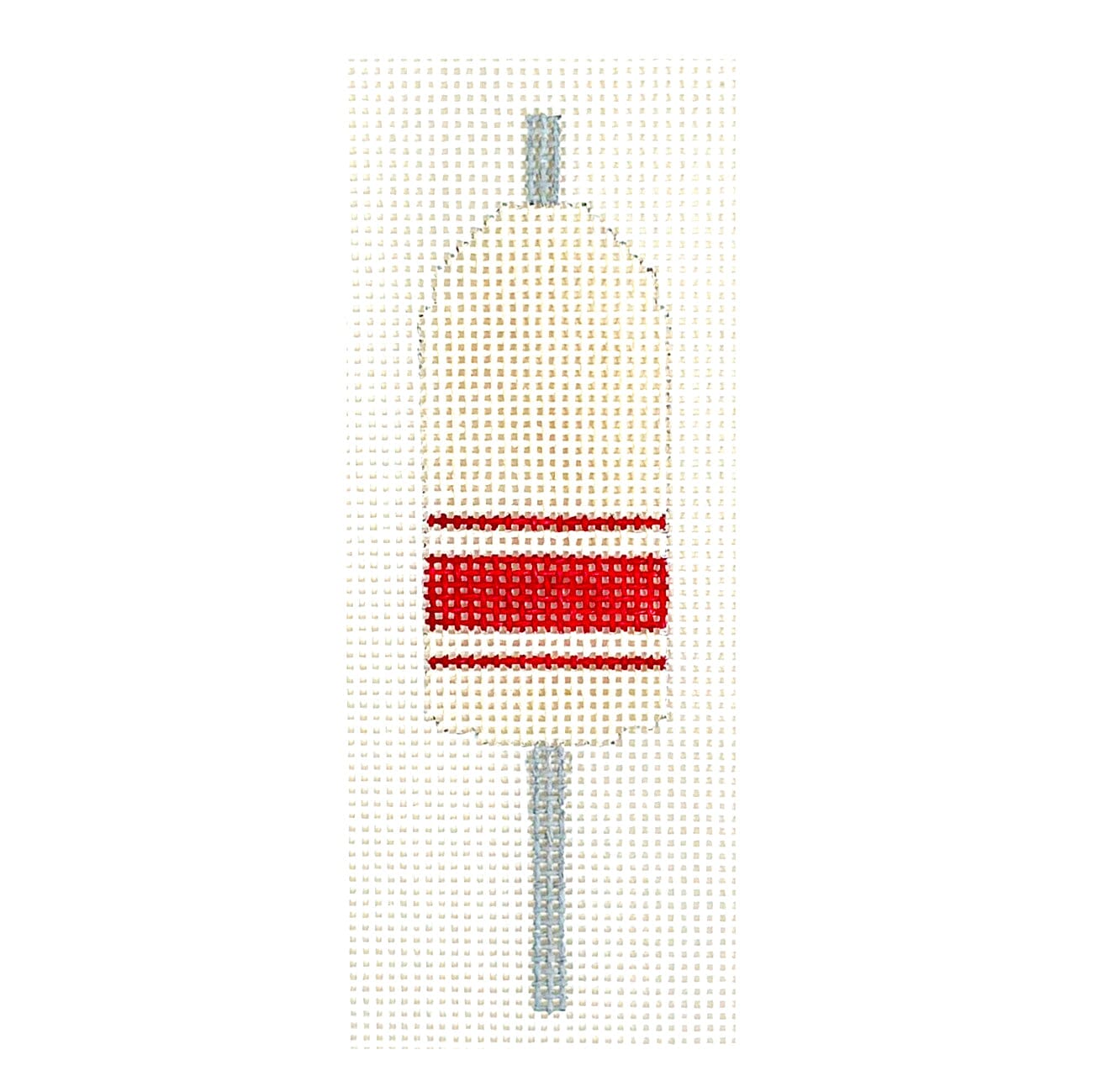 Buoy in White Painted Canvas The Plum Stitchery  - 1