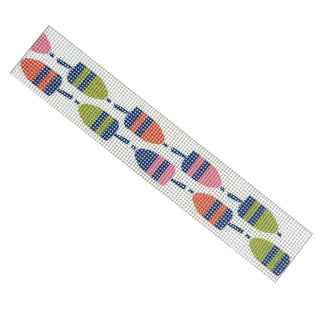 Buoys Key Fob Painted Canvas All About Stitching/The Collection Design 

