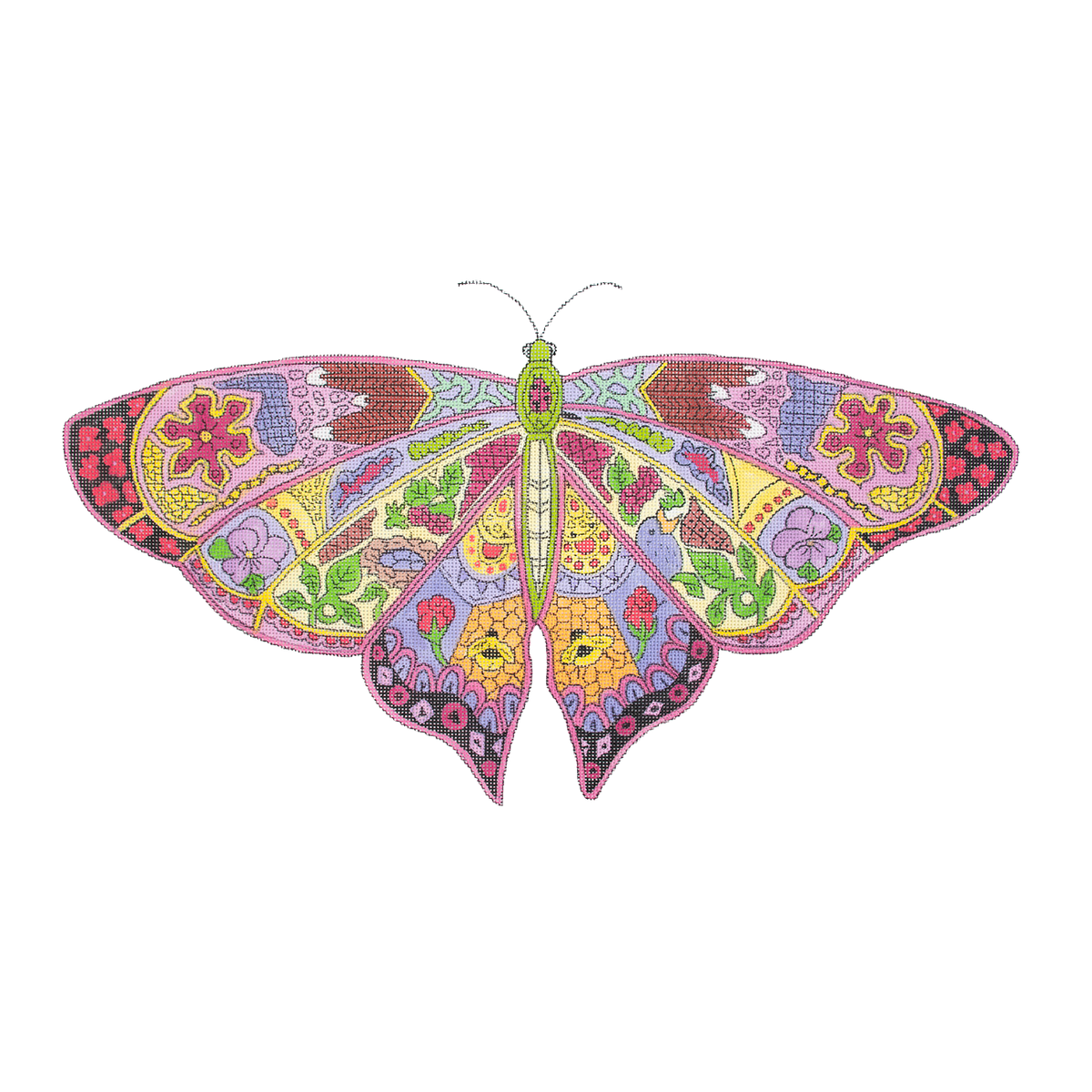 Butterfly   Earth Art Painted Canvas Danji Designs  - 1