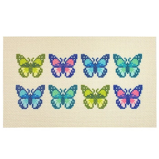 Butterfly Insert Printed Canvas Needlepoint To Go 