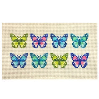 Butterfly Insert Printed Canvas Needlepoint To Go 
