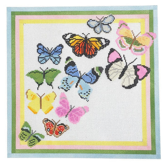 Butterfly Migration Painted Canvas Initial K Studio 