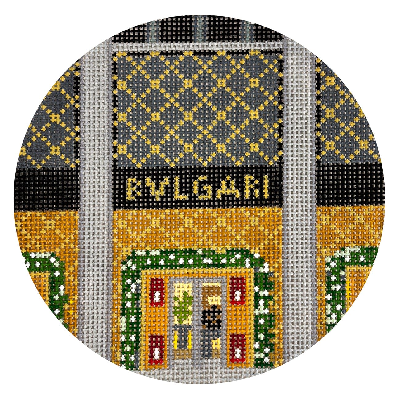 Bvlgari Painted Canvas The Gingham Stitchery  - 1
