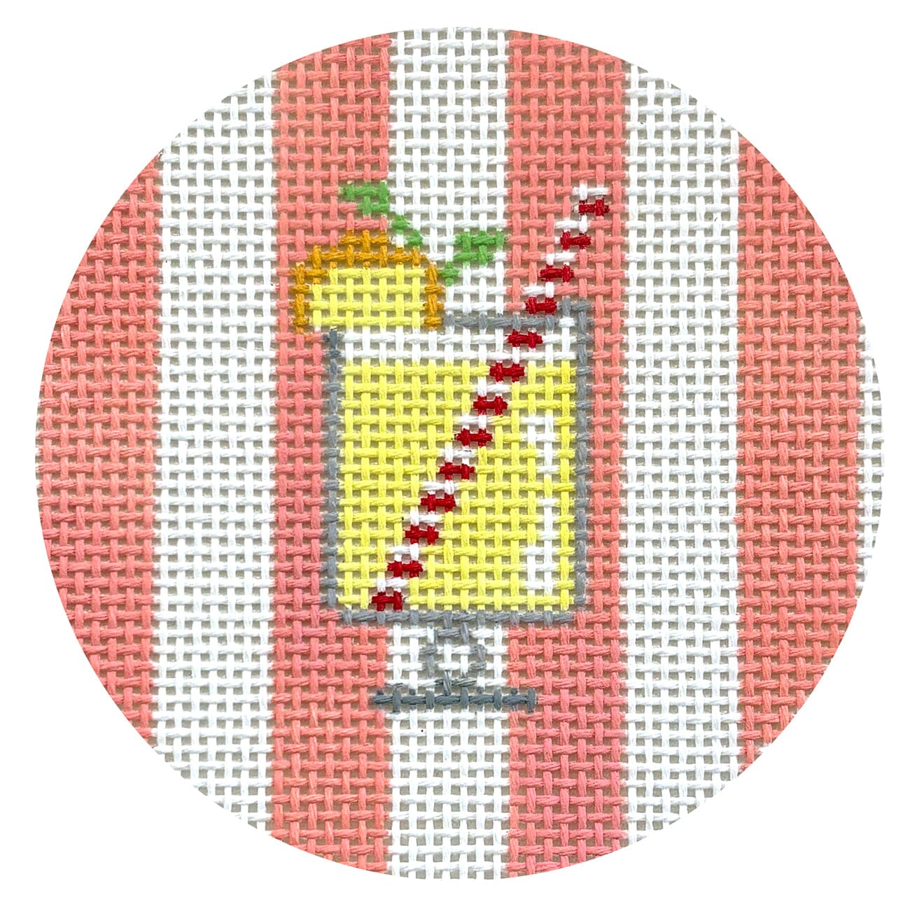 Cabana Coasters Set Painted Canvas Le Point Studio 
