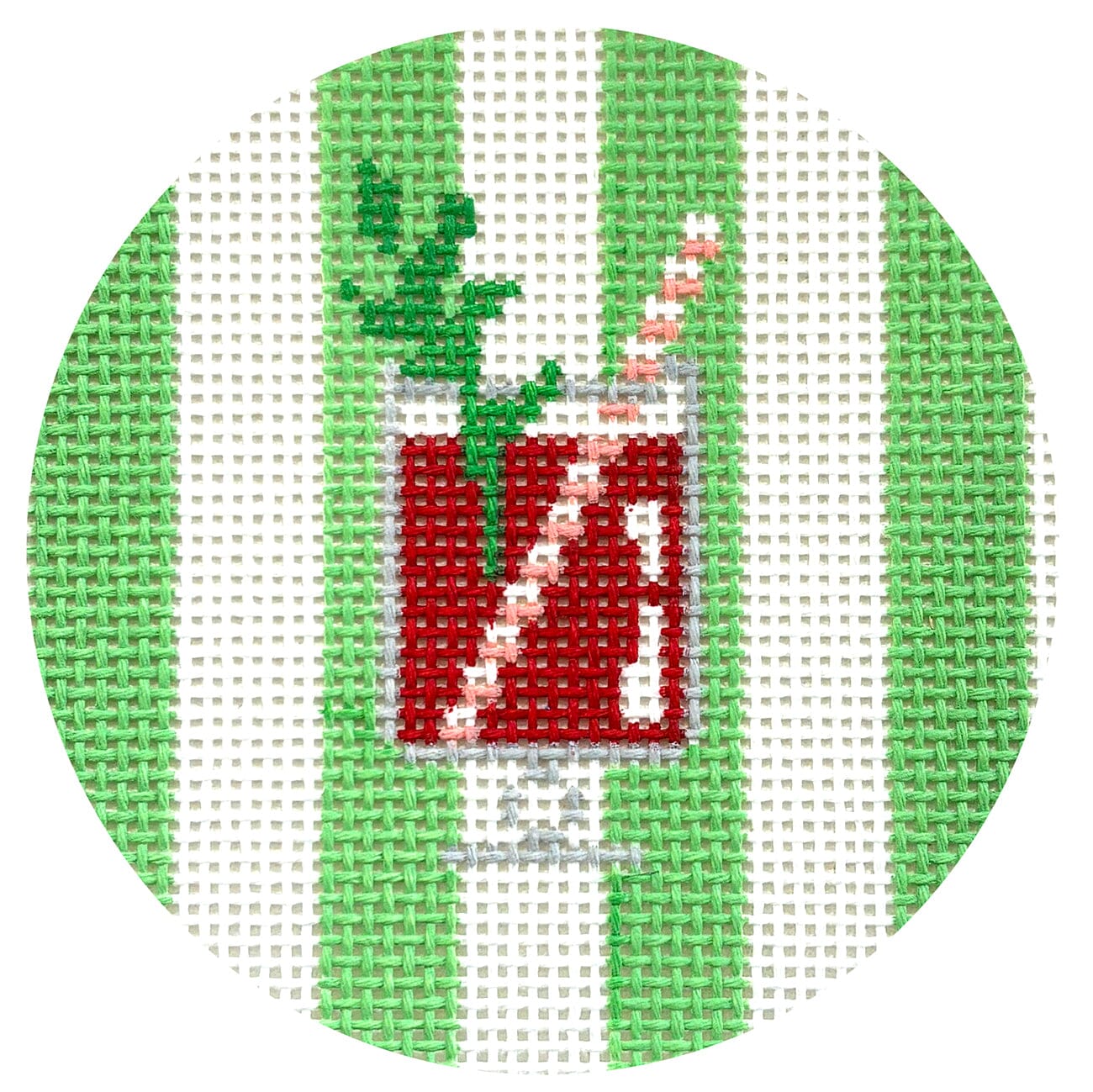 Cabana Coasters Set Painted Canvas Le Point Studio 
