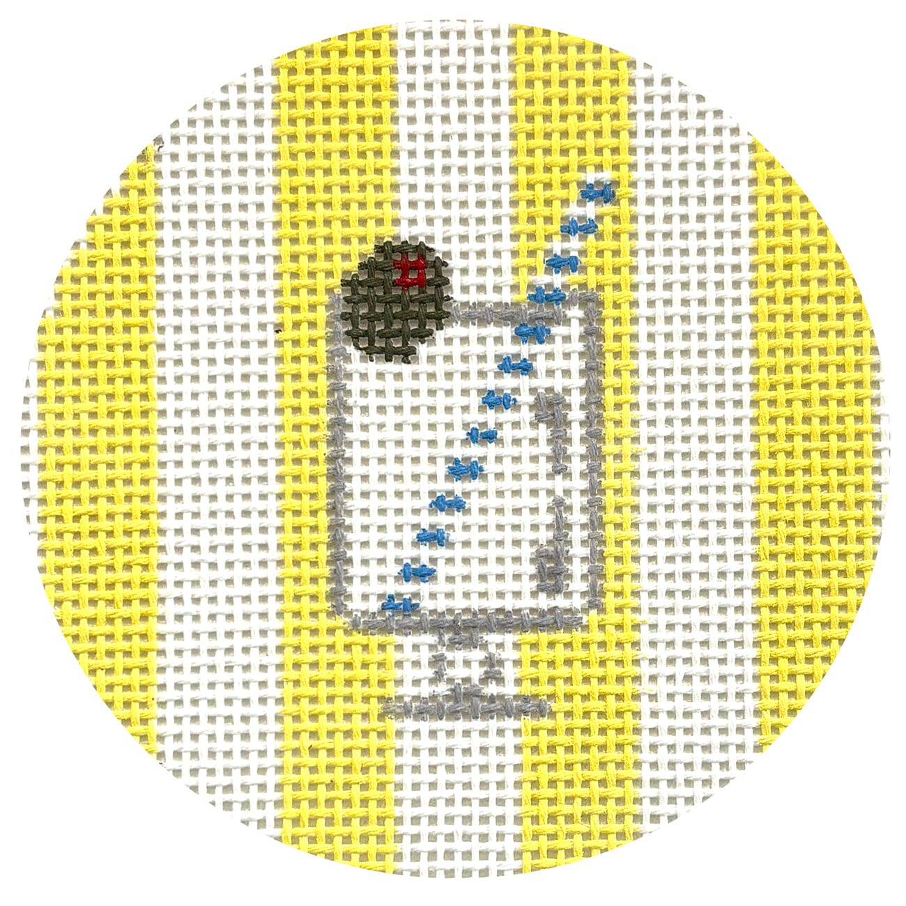 Cabana Coasters Set Painted Canvas Le Point Studio 
