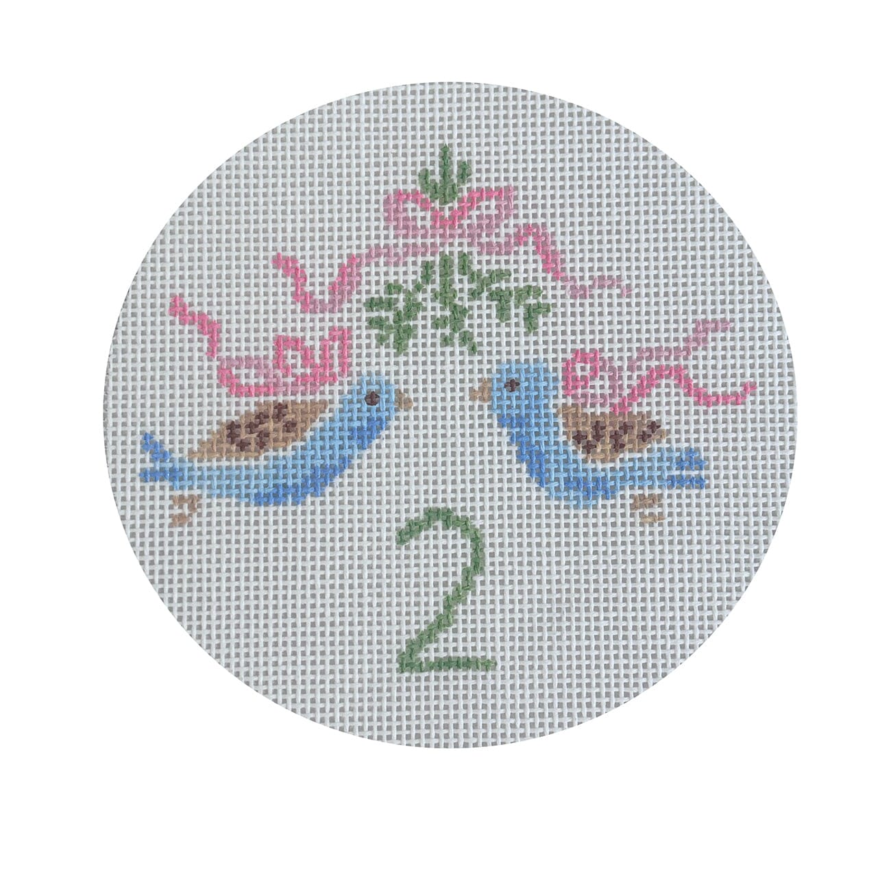 Camilla 12 Days   Day 2 Turtle Doves Painted Canvas Camilla Moss  - 1