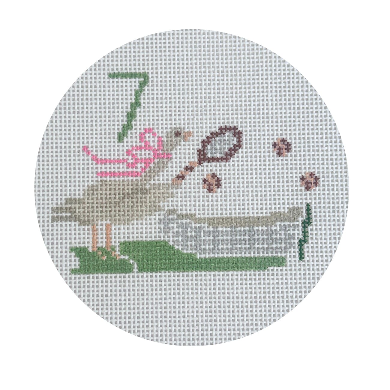 Camilla 12 Days   Day 7 Swans a Playing Painted Canvas Camilla Moss  - 1