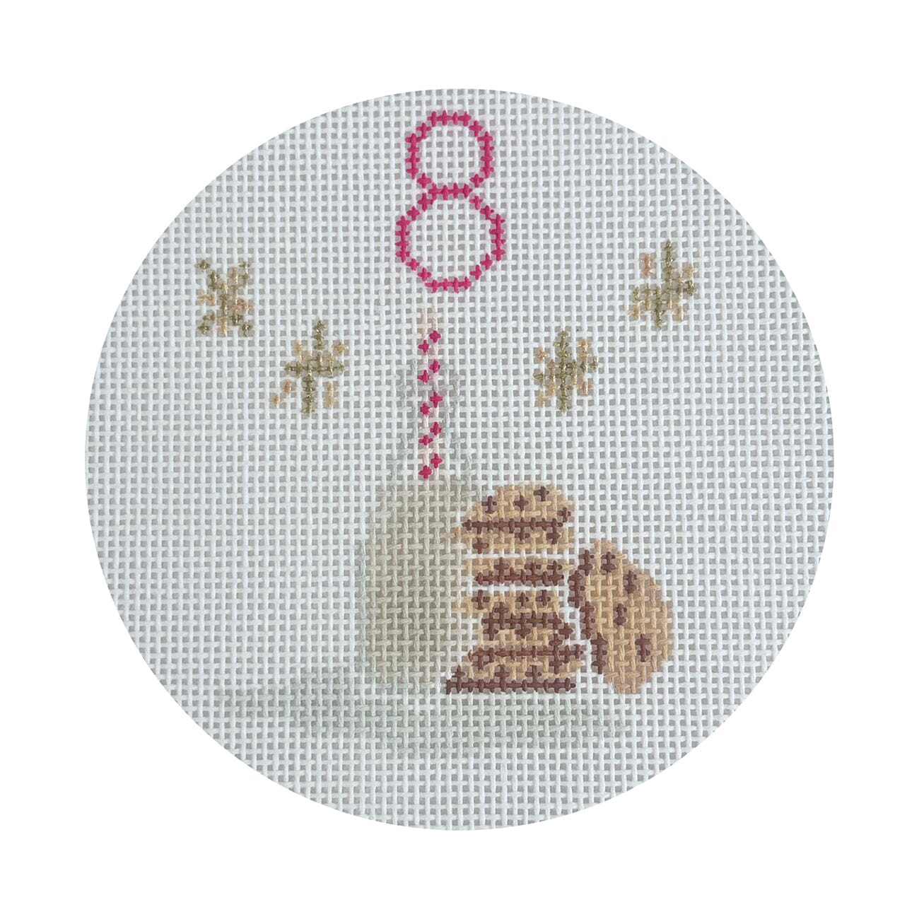 Camilla 12 Days   Day 8 Milk & Cookies Painted Canvas Camilla Moss  - 1