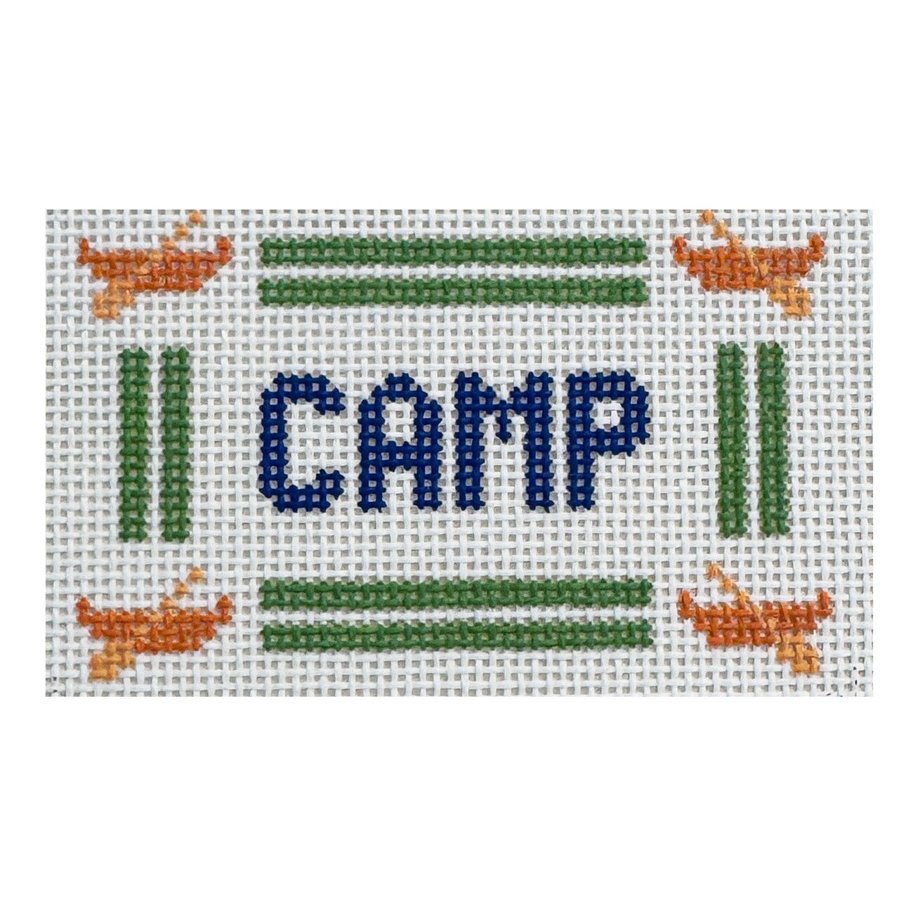 CAMP Mini Sign Painted Canvas Goodpoint Needlepoint  - 1