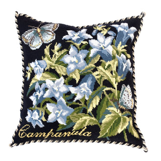 Campanula Needlepoint Kit Kits Elizabeth Bradley Design Black 
