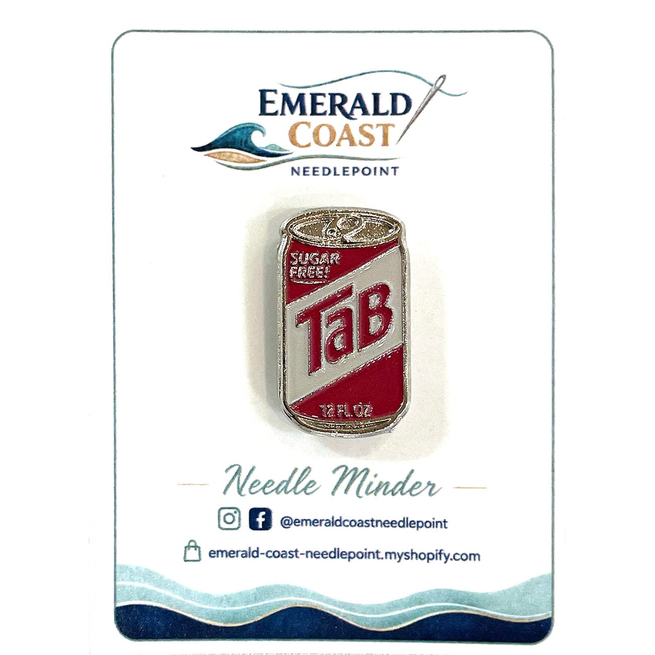 Can I Offer You a Tab? Needle Minder Accessories Emerald Coast Needlepoint  - 1