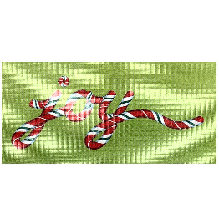 Candy Cane Joy Painted Canvas Pepperberry Designs  - 1