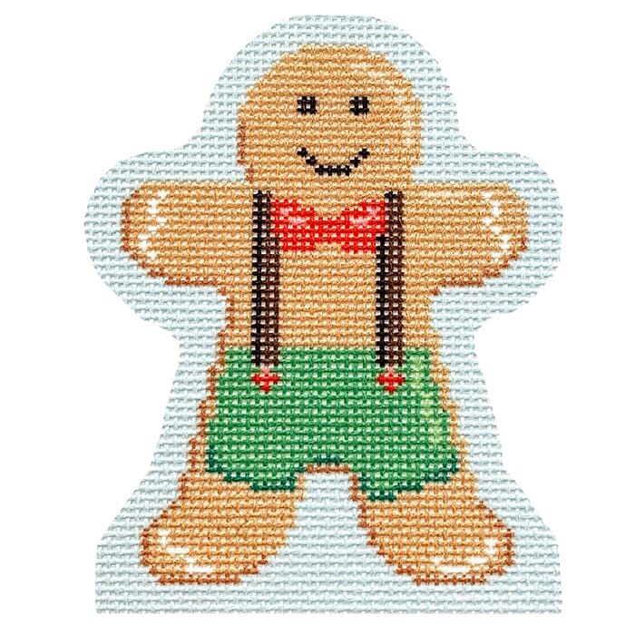 Candy Cottage Add-On - Gingerbread Boy Printed Canvas Needlepoint To Go 