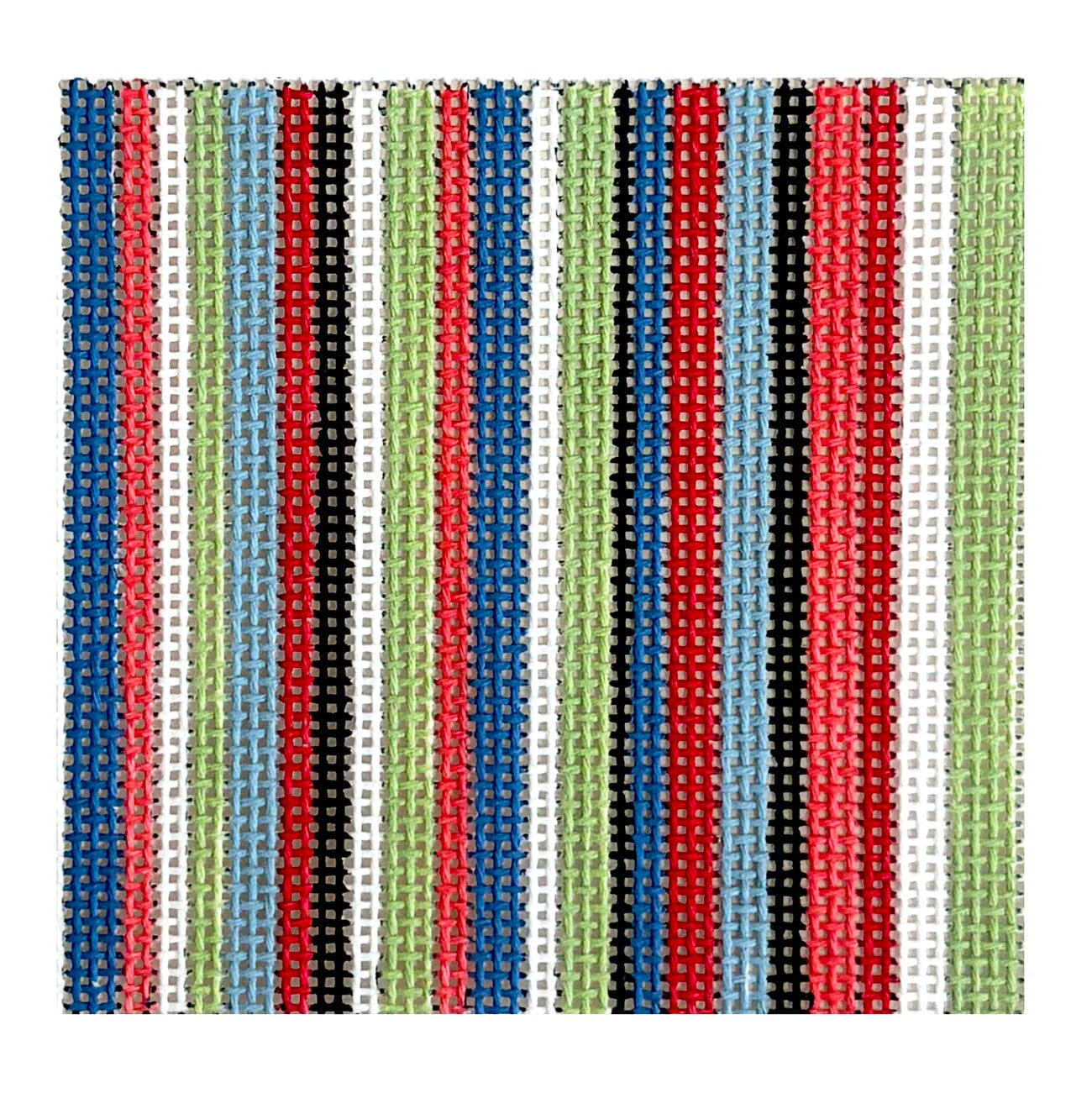 Candy Stripe, 3x3 Square Painted Canvas Susan Roberts Needlepoint Designs Inc.  - 1