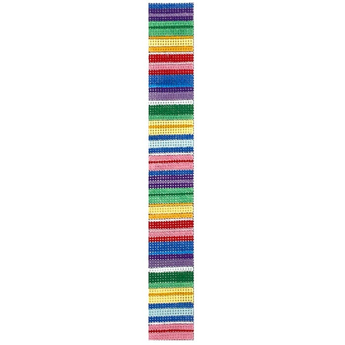 Candy Stripes, Key Fob Painted Canvas Susan Roberts Needlepoint Designs Inc. 
