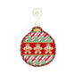 Cane/Gingerbread Ball Ornament Kit Kits Two Sisters Needlepoint 