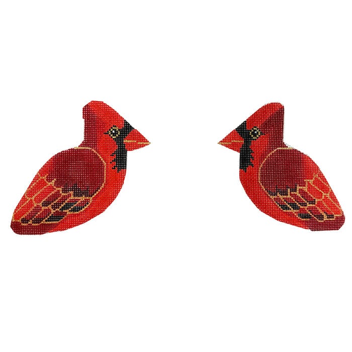 Cardinal 2-Sided Clip-On Printed Canvas Labors of Love Needlepoint 