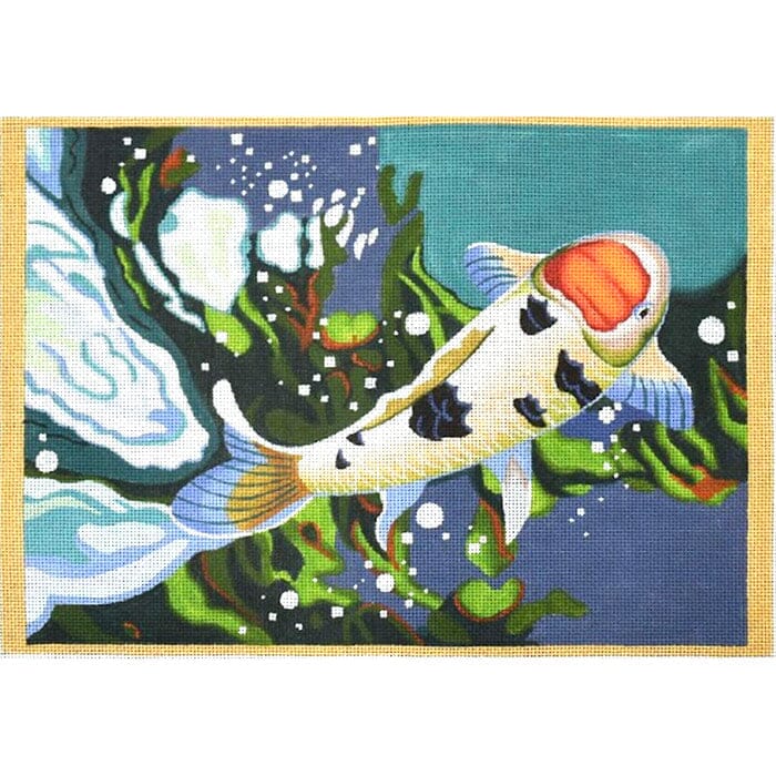 Carp Detail #1 Painted Canvas Whimsy & Grace 