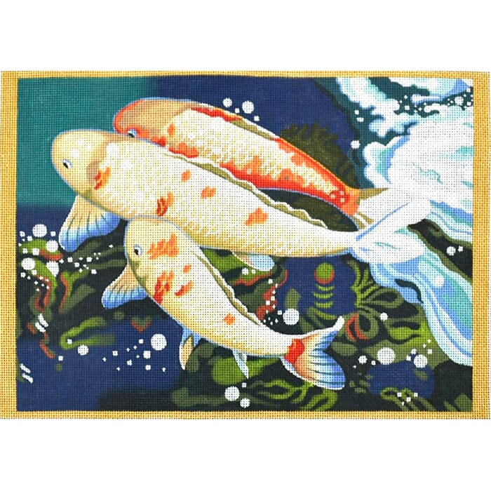 Carp Detail #2 Painted Canvas Chris Lewis Distributing - 1