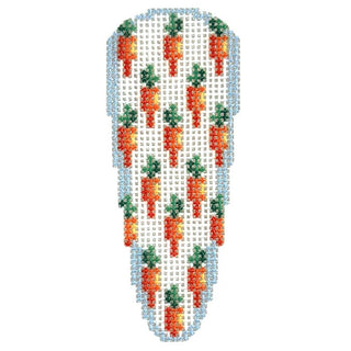 Carrot Repeat Baby Carrot Printed Canvas Two Sisters Needlepoint 

