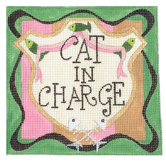 Cat In Charge Painted Canvas Raymond Crawford Designs 