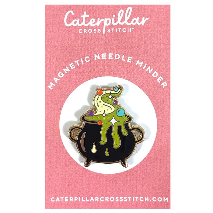 Cauldron Enamel Needleminder Accessories Caterpillar Cross 
