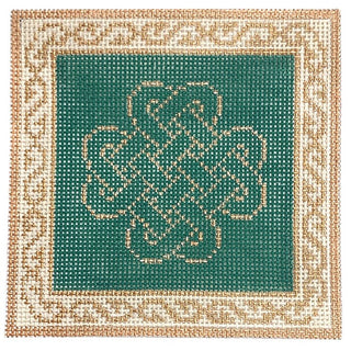 Celtic Green Painted Canvas Funda Scully 
