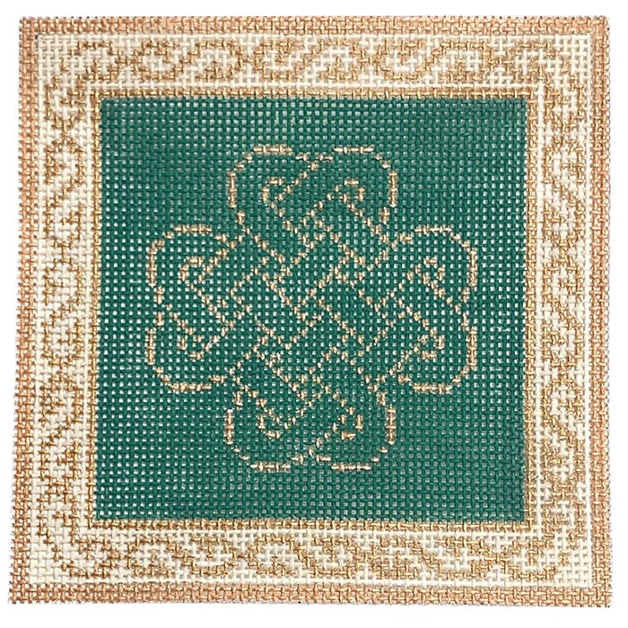 Celtic Green Painted Canvas Funda Scully  - 1