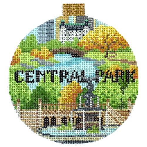 Central Park with Stitch Guide Painted Canvas Kirk & Bradley  - 1