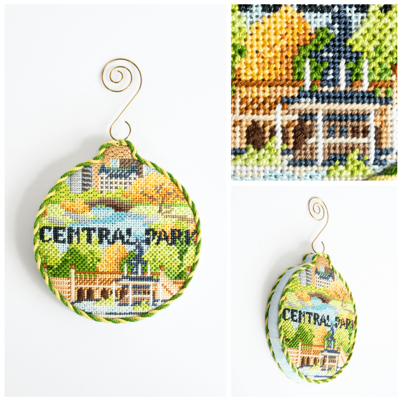 Central Park with Stitch Guide Painted Canvas Kirk & Bradley  - 3