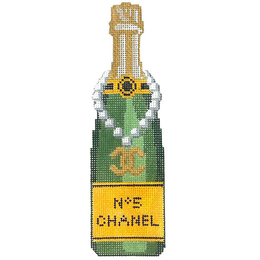 Champagne Bottle - CC No. 5 Painted Canvas C'ate La Vie 
