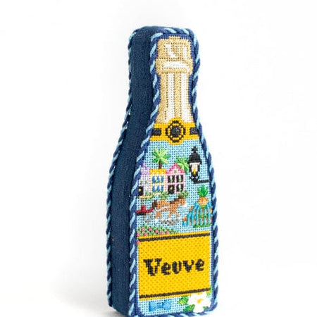 Champagne Bottle - Charleston Kit Painted Canvas C'ate La Vie 