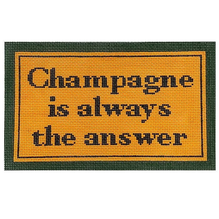 Champagne is Always the Answer on 18 Painted Canvas Ann Kaye Studio  - 1