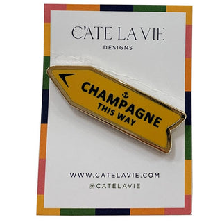 Champagne This Way Needleminder Orange Accessories C'ate La Vie 
