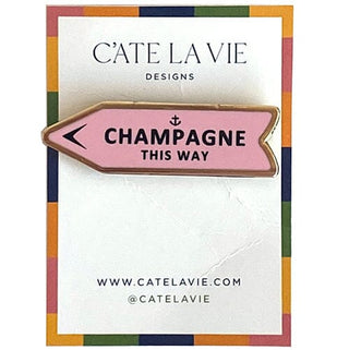Champagne This Way Needleminder Pink Accessories C'ate La Vie 
