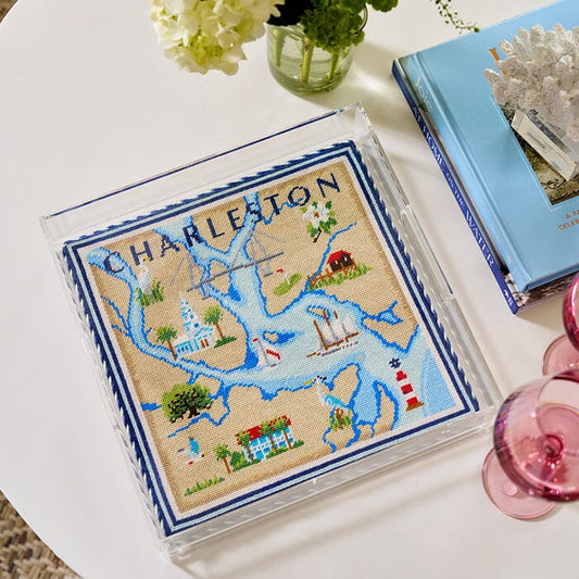 Charleston Map on 18 Kit Kit Needlepoint To Go 