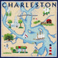 Charleston Map on 18 with Stitch Guide Printed Canvas Needlepoint.Com 
