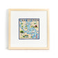 Charleston Map on 18 with Stitch Guide Printed Canvas Needlepoint.Com 