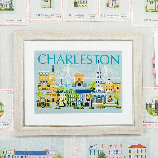 Charleston Travel Pillow Kit Kits Needlepoint To Go 