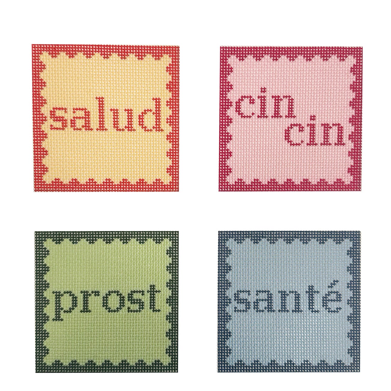 Cheers Coaster Multi Painted Canvas Maura Nolan Designs 
