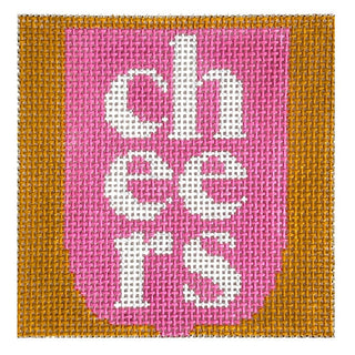 Cheers Square Painted Canvas Love MHB Studio 
