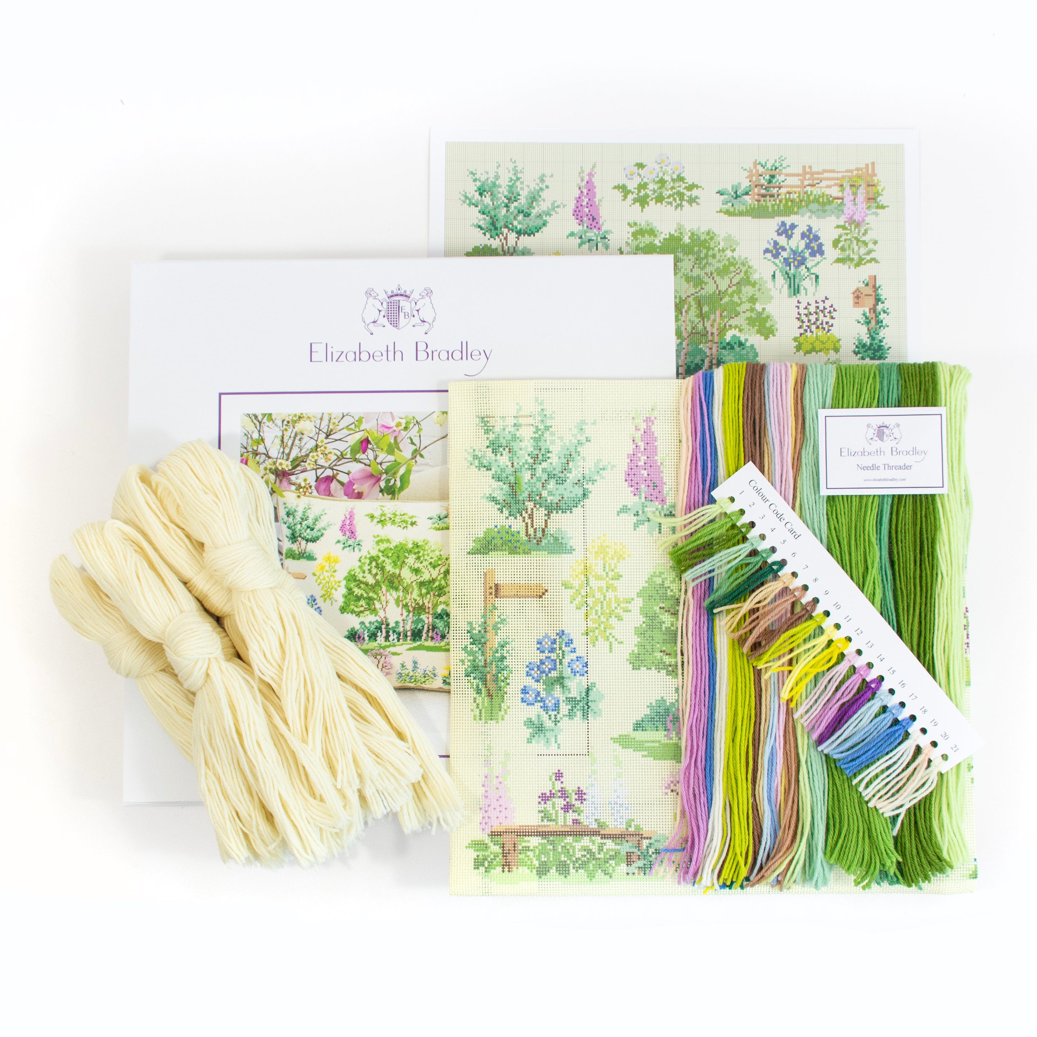 Chelsea Woodland Garden Needlepoint Kit Kits Elizabeth Bradley Design  - 2