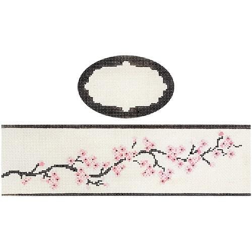 Cherry Blossoms box with hardware Painted Canvas Funda Scully 