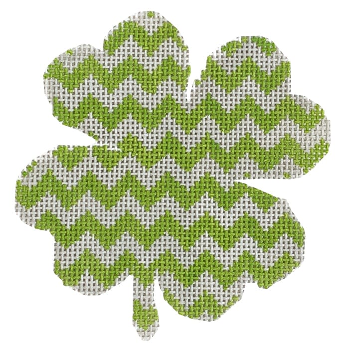 Chevron Shamrock Painted Canvas Kristine Kingston 