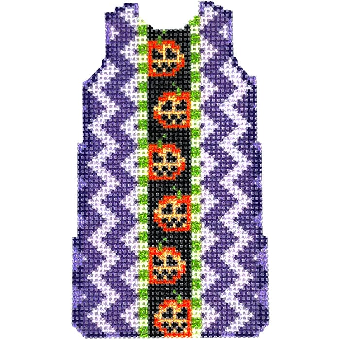 Chevron/Jack Mini Shift Printed Canvas Two Sisters Needlepoint 

